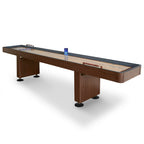 Challenger 12-ft Shuffleboard Table - Walnut Finish