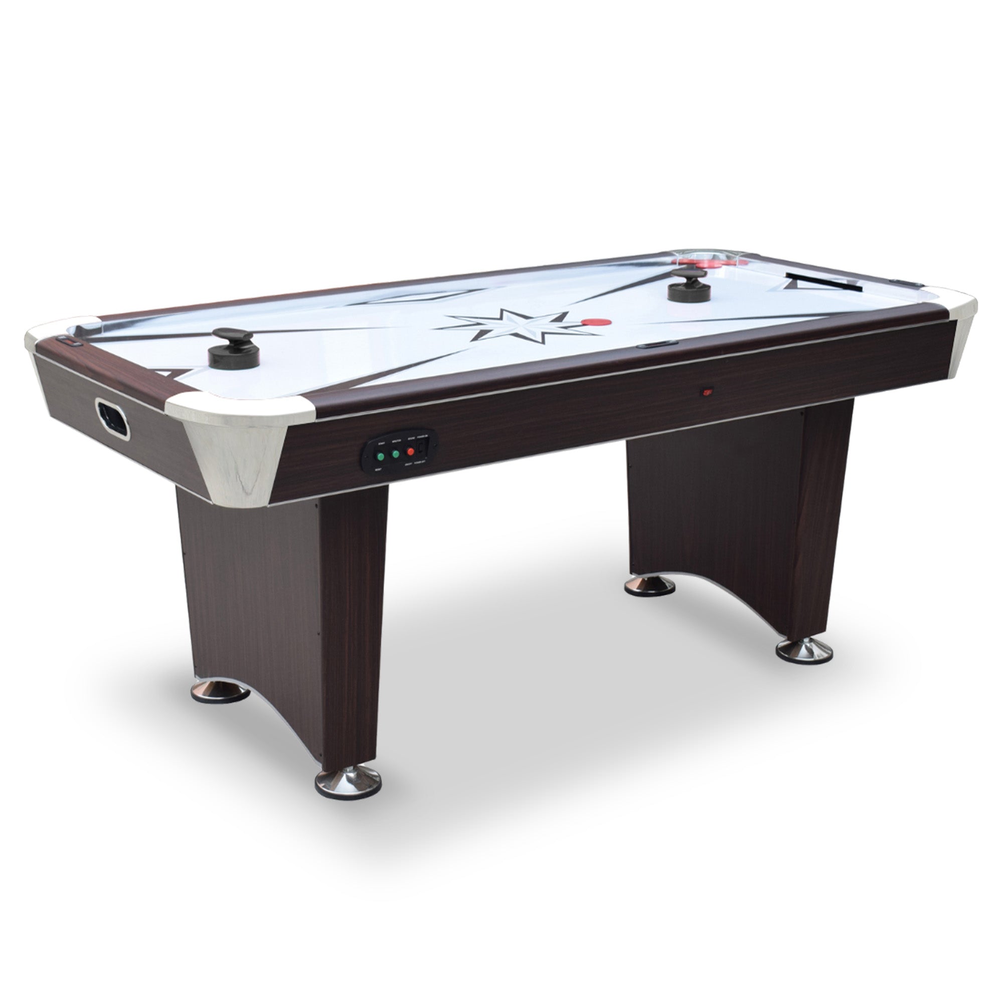 Midtown II 6-ft Air Hockey Table with LED Scoring - Dark Cherry Finish