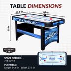Face-Off 60-in Air Hockey Table with LED Scoring - image 2