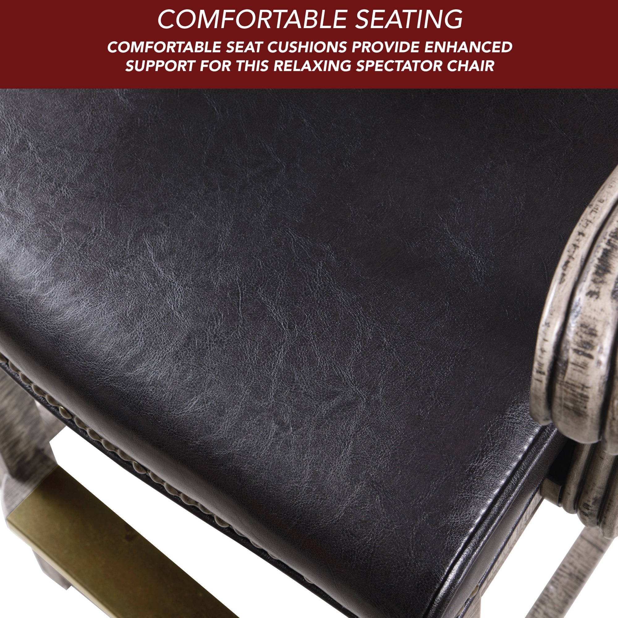 Montecito 29-in High Top Deluxe Spectator Chair - Rustic Gray - image 3
