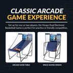 Hoops 81-in Dual Basketball Arcade Game with LED Scoring - image 3