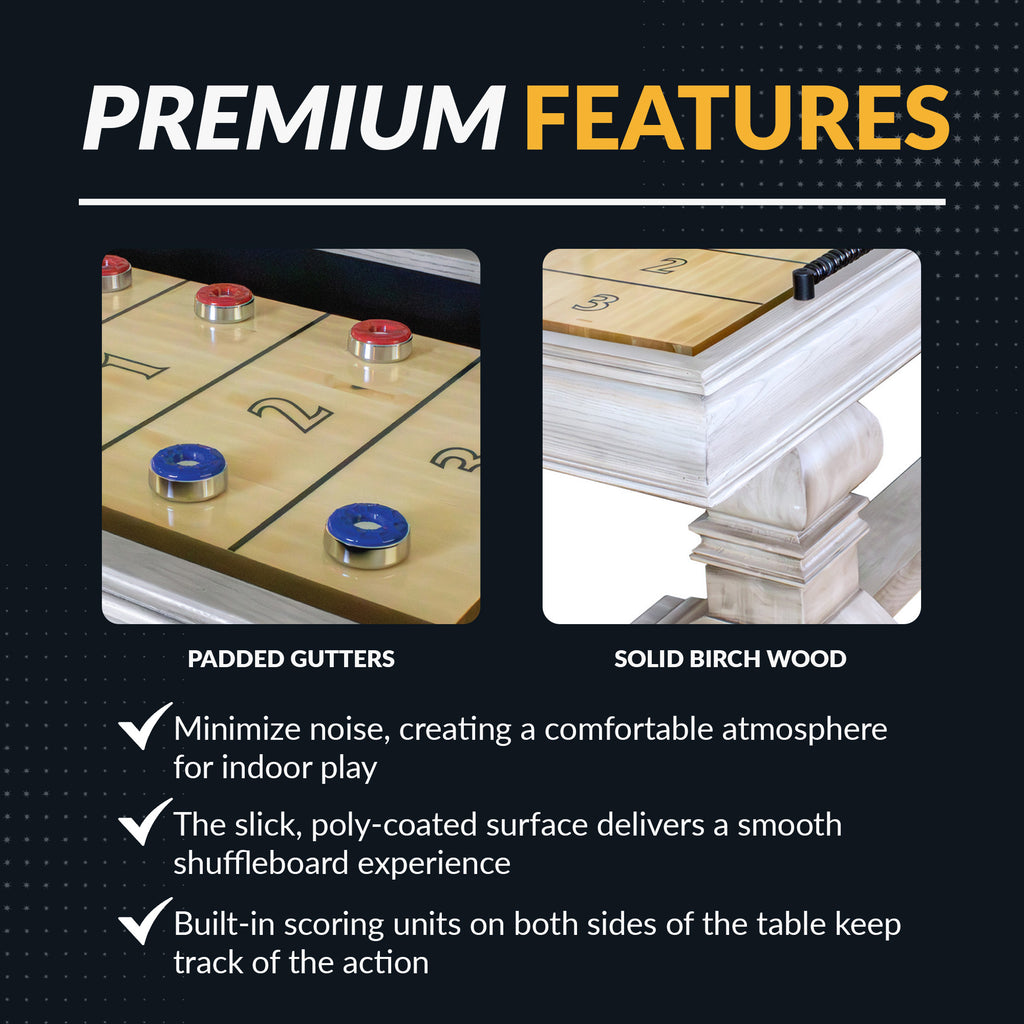 Montecito 12-ft Shuffleboard Table - Driftwood Finish - image 5