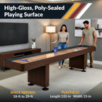 Challenger 12-ft Shuffleboard Table - Walnut Finish - image 5