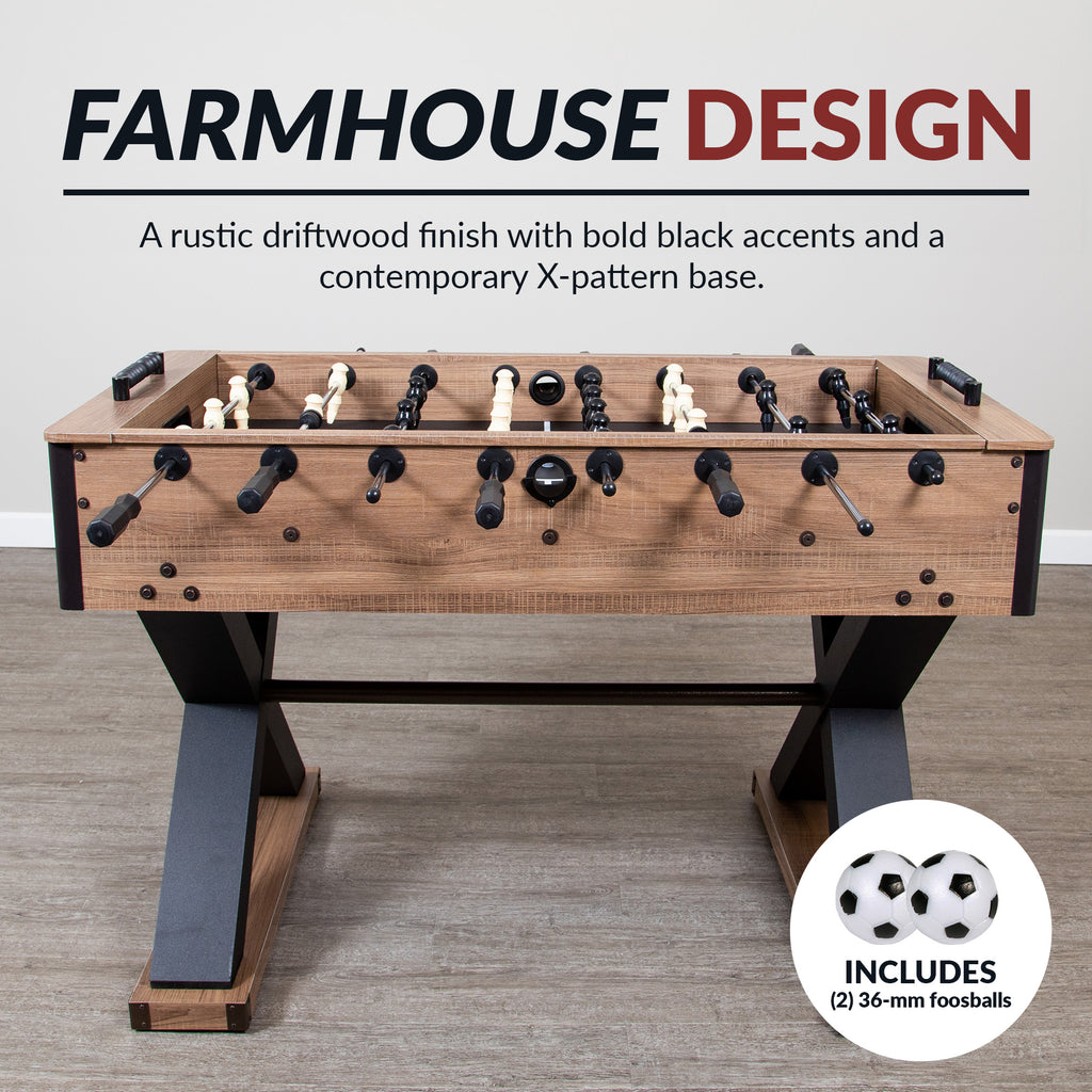 Excalibur 54-in Foosball Table - Driftwood - image 6