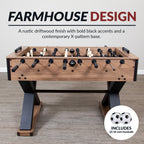Excalibur 54-in Foosball Table - Driftwood - image 6