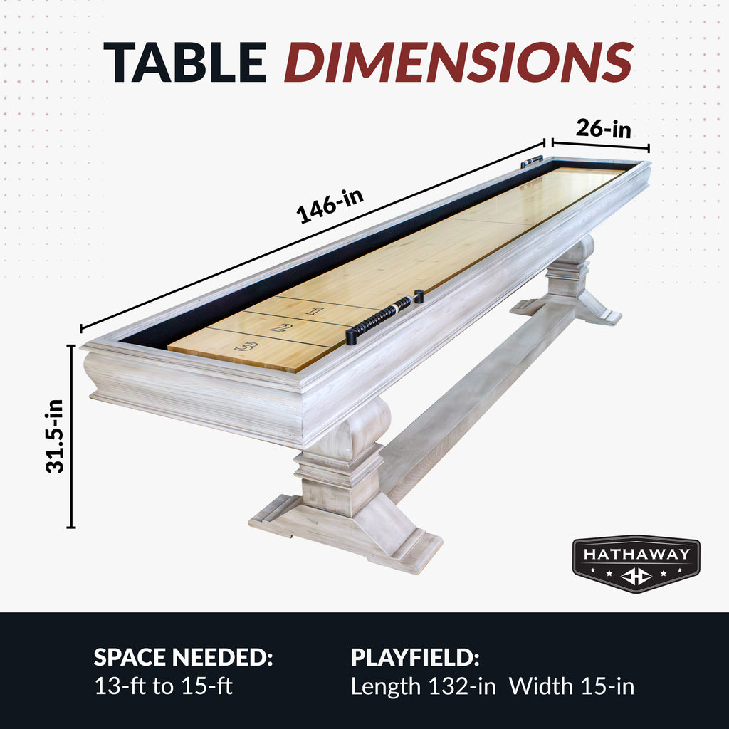 Montecito 12-ft Shuffleboard Table - Driftwood Finish - image 2