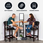 Cambridge 30-in High Top Spectator Chair - Mahogany Finish - image 4