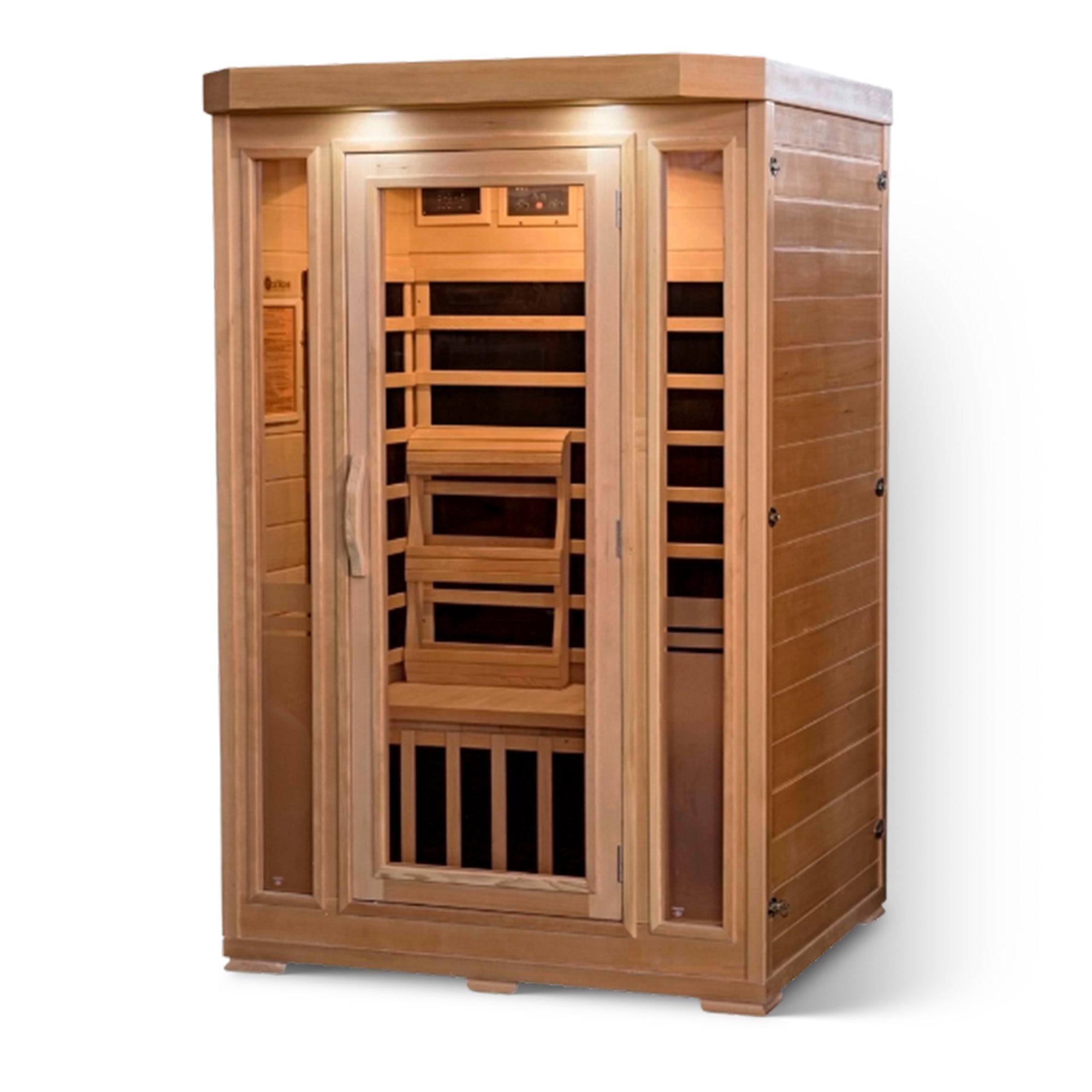 Sonoma 2-Person Hemlock Infrared Sauna with 6 Carbon Heaters