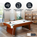 Brentwood 90-in Air Hockey Table with LED Scoring and Sound - image 4