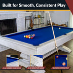 Montecito 8-ft Pool Table- Driftwood Finish with Blue Felt - image 4