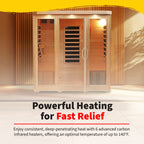 Sonoma 4-Person Hemlock Infrared Sauna with 9 Carbon Heaters - image 6