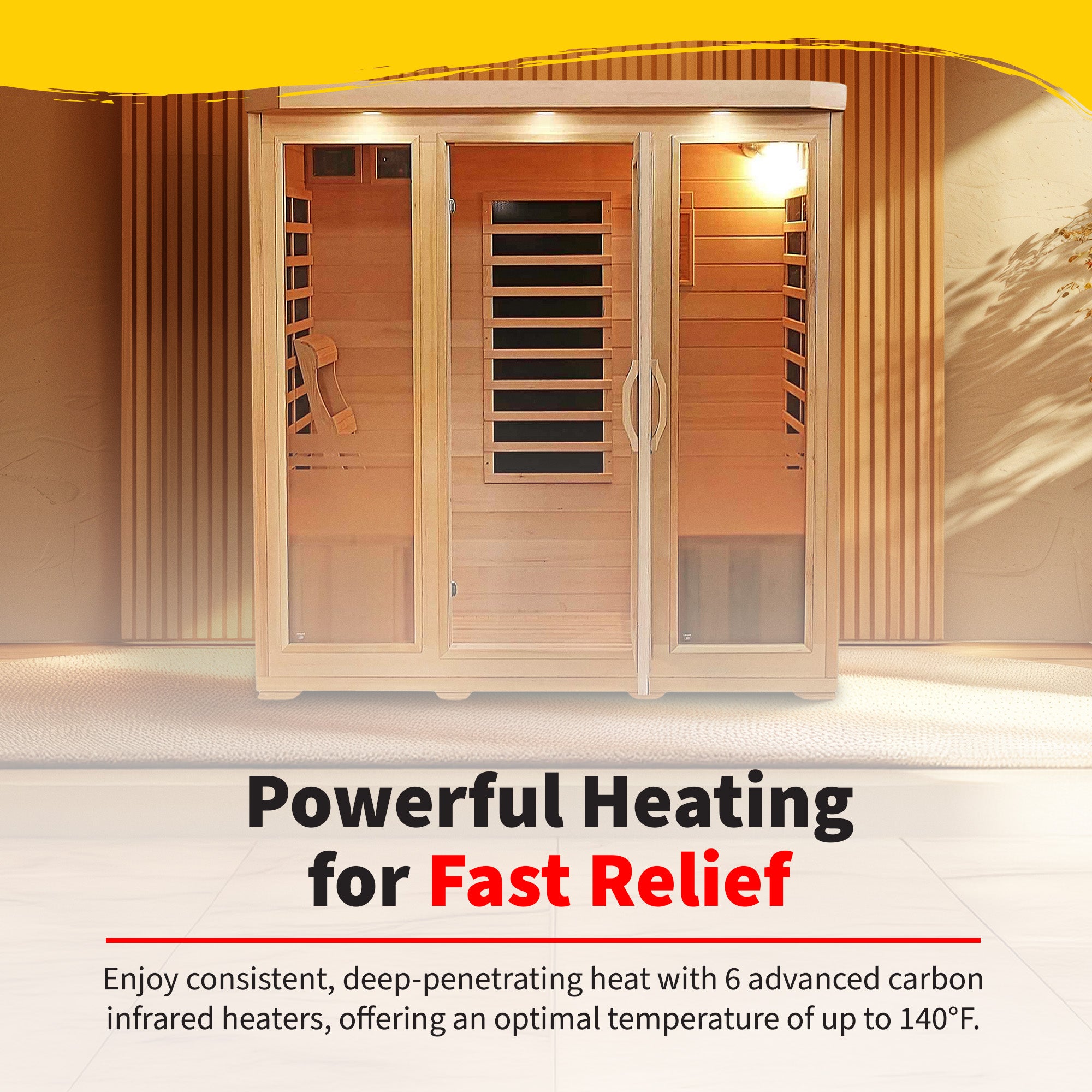 Sonoma 4-Person Hemlock Infrared Sauna with 9 Carbon Heaters - image 6