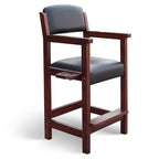 Cambridge 30-in High Top Spectator Chair - Walnut Finish