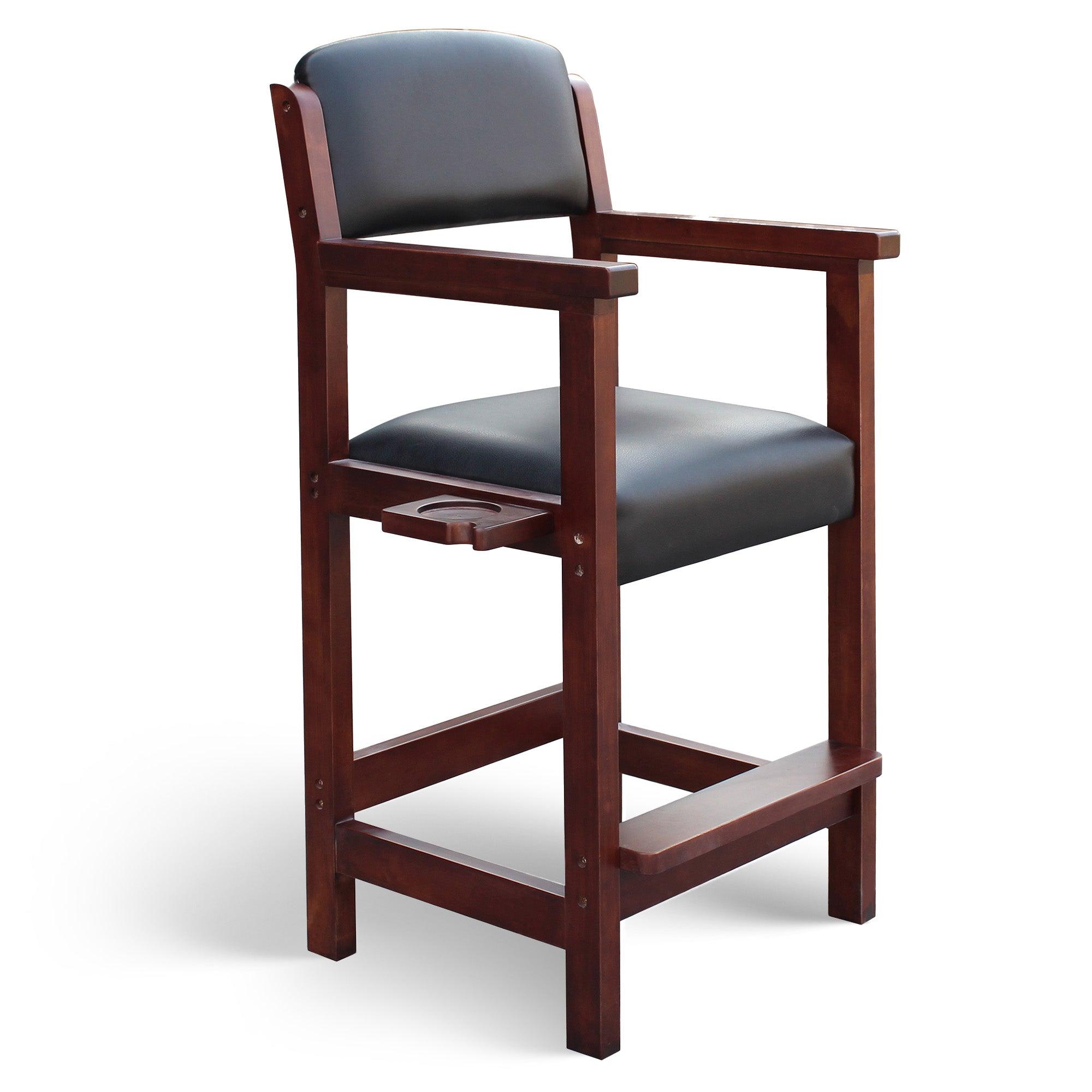 Cambridge 30-in High Top Spectator Chair - Walnut Finish