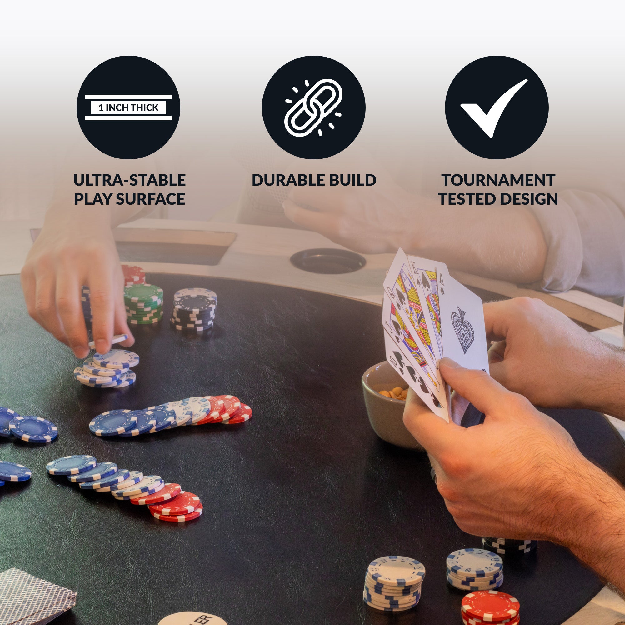 Montecito Dining and Poker Table Set - Driftwood - image 4