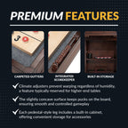 Austin 9-ft Shuffleboard Table - Mahogany Finish - image 5