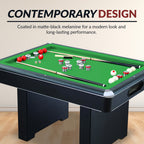 Renegade 54-in Bumper Pool Table - Slate - Black with Green Felt - image 7