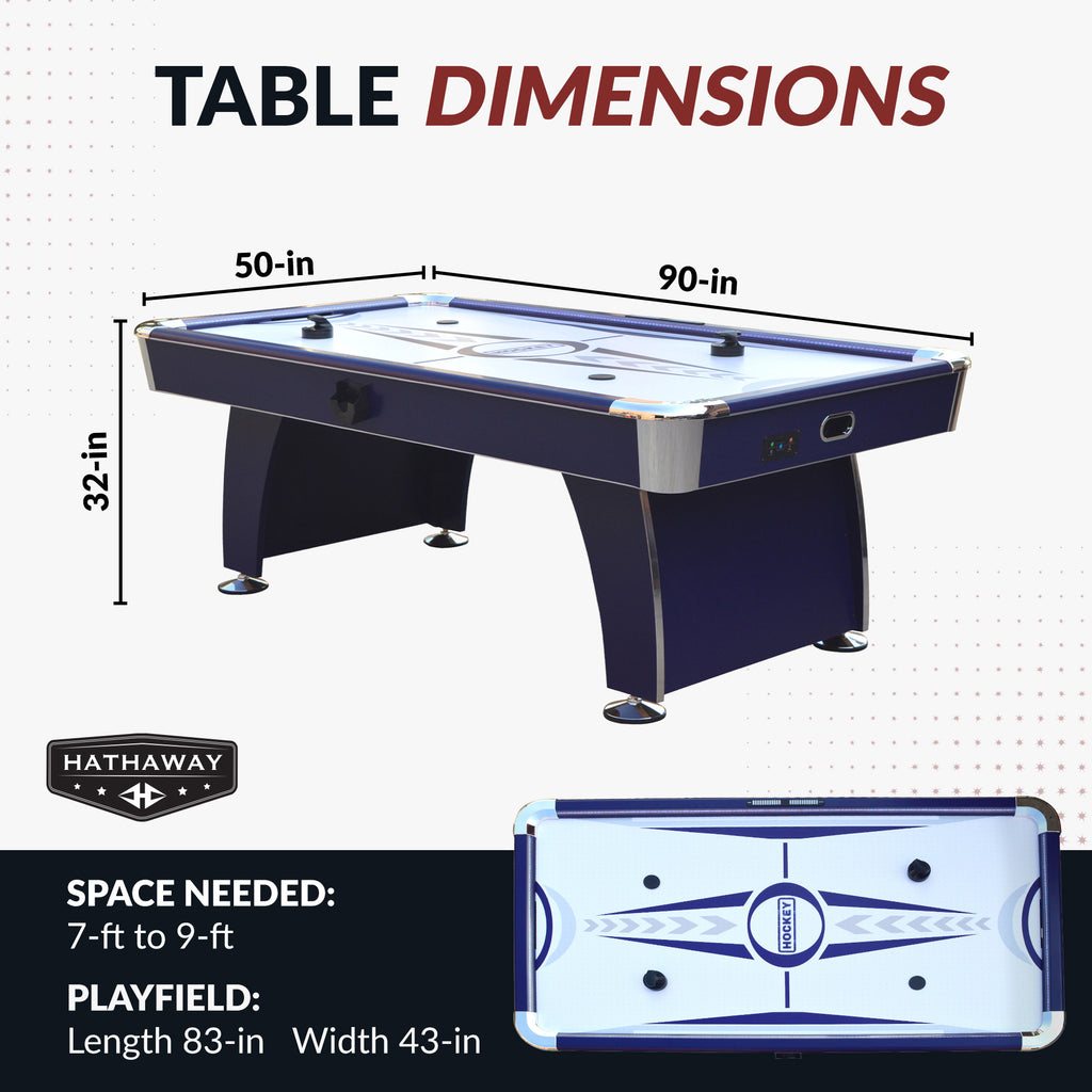Phantom II 90-in Air Hockey Table with LED Scoring and Lights - image 2