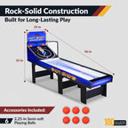 Hot Shot 8-ft Roll Hop and Score Arcade Game Table with LED Scoring - image 3