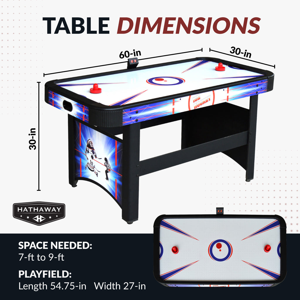 Patriot 60-in Air Hockey Table with LED Scoring - image 2