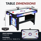 Patriot 60-in Air Hockey Table with LED Scoring - image 2
