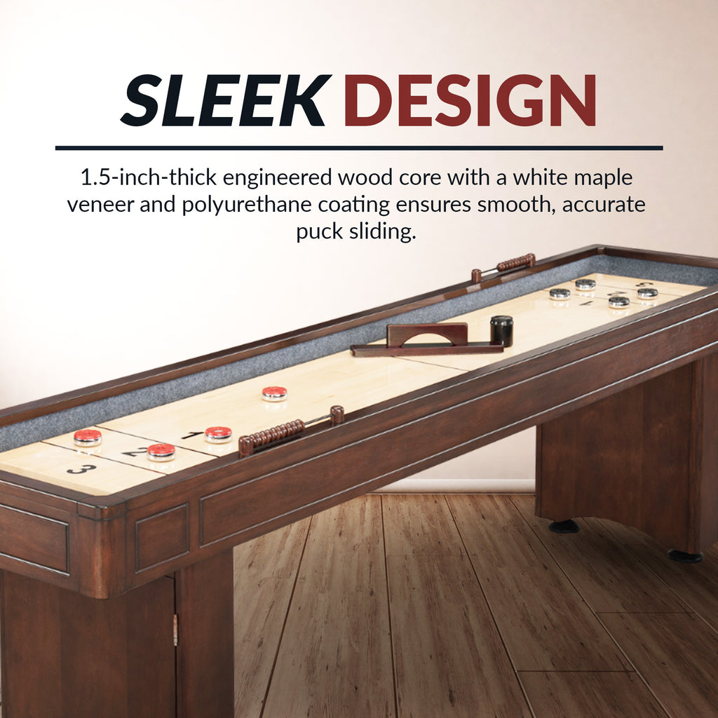 Austin 9-ft Shuffleboard Table - Mahogany Finish - image 7
