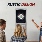Westwood Bristle Dartboard and 84-in Free-Standing Cabinet - Rustic Gray - image 4