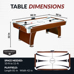 Brentwood 90-in Air Hockey Table with LED Scoring and Sound - image 2