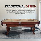 Augusta 8-ft Pool Table - Walnut Finish with Camel Felt - image 7