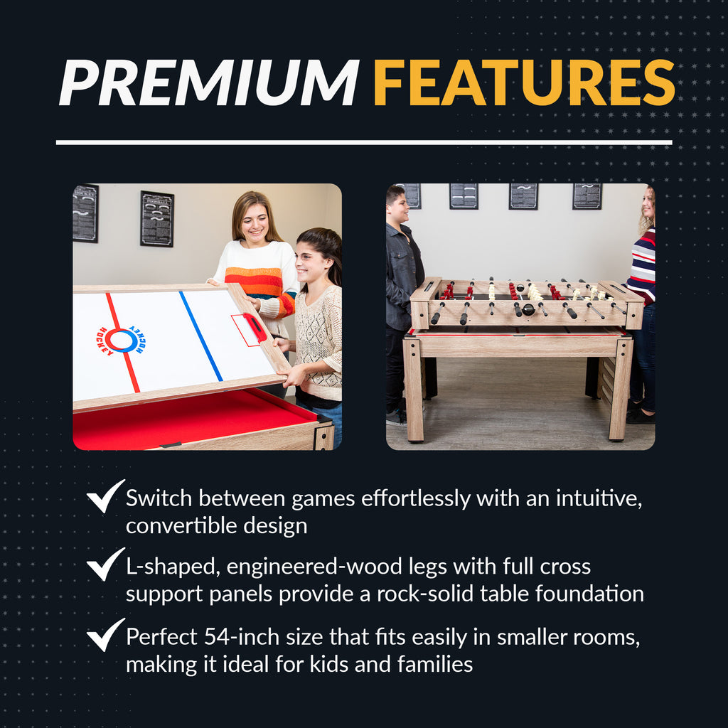 Madison 54-in Foosball 6-in-1 Multi-Game Table - image 5