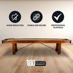 Cheyenne 12-ft Shuffleboard Table - Rustic Oak Finish - image 4