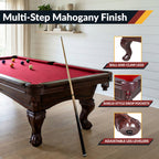 Augusta 8-ft Pool Table - Mahogany Finish with Red Felt - image 6