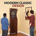 Outlaw Electronic Dartboard and 81-in Free-Standing Cabinet - Cherry Finish - image 4